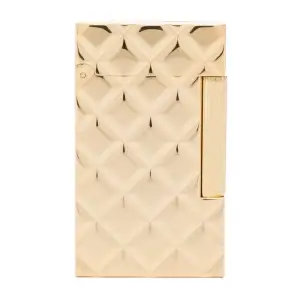 S.T. Dupont Ligne 2 Slim Quilted Yellow Gold Lighter