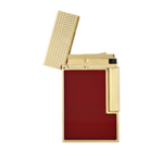 S.T. Dupont Ligne 2 Electric Ruby Lacquer Guilloche Lighter detail 2