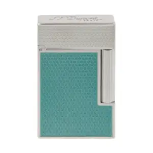 S.T. Dupont Ligne 2 Turquoise Lacquer Guilloche Lighter main