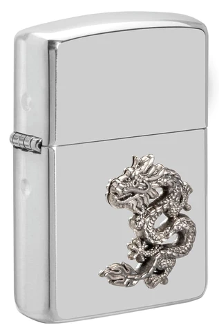 Zippo's Chinese Dragon Sterling Silver Emblem